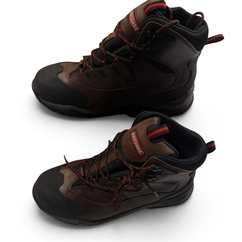 Craftsman Mens 9.5 Waterproof Composite Safety Toe Work Boots Brown 84998 NEW